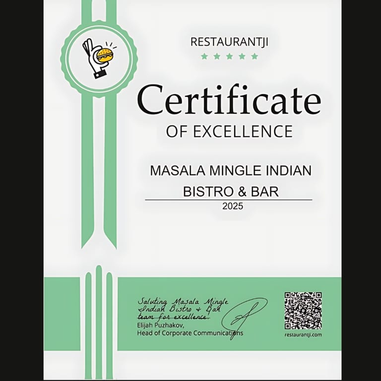 Awarded Certificate of Excellence 2025✨
